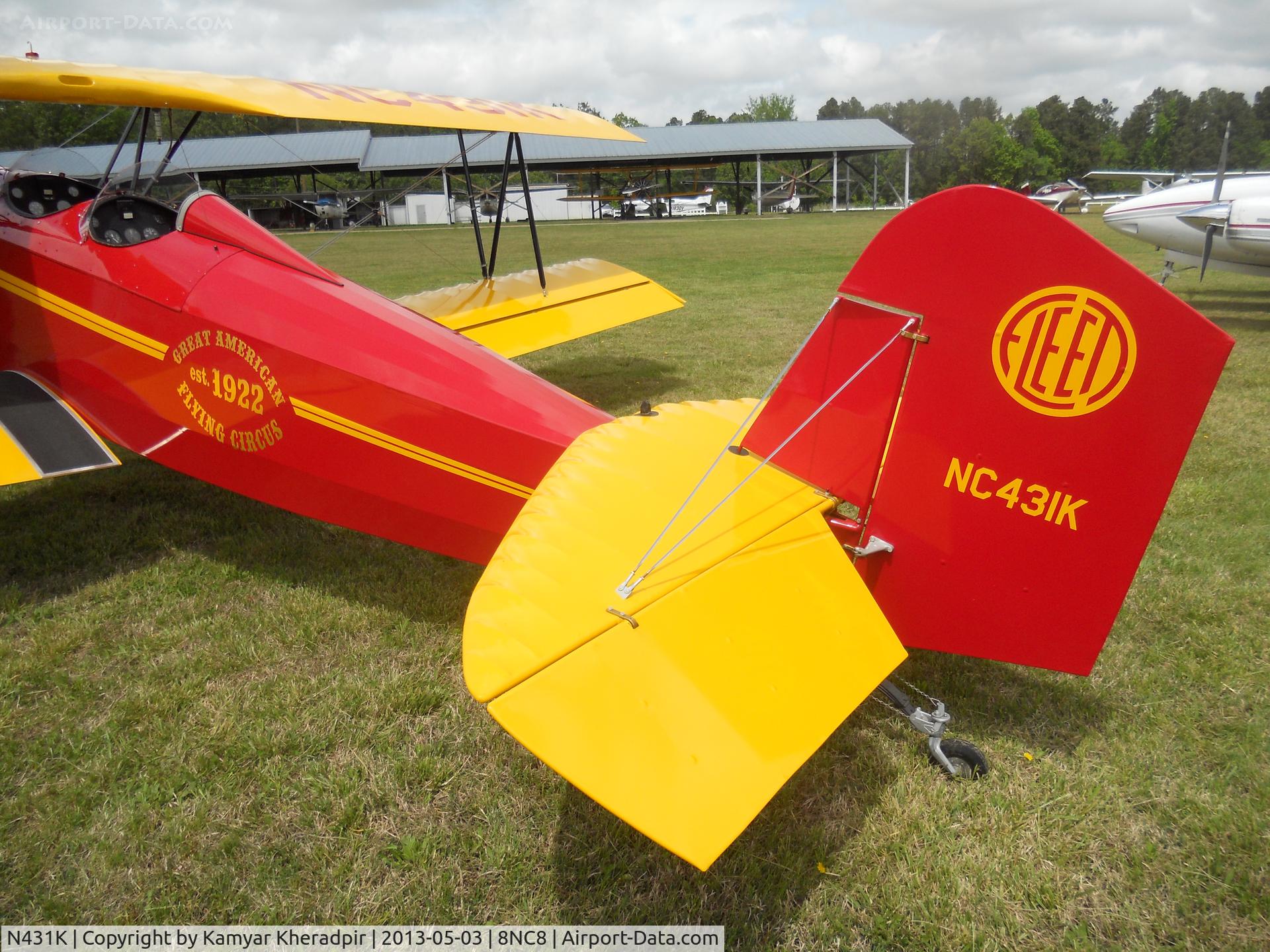 N431K, 1929 Fleet Model 2 C/N 154, Tail
