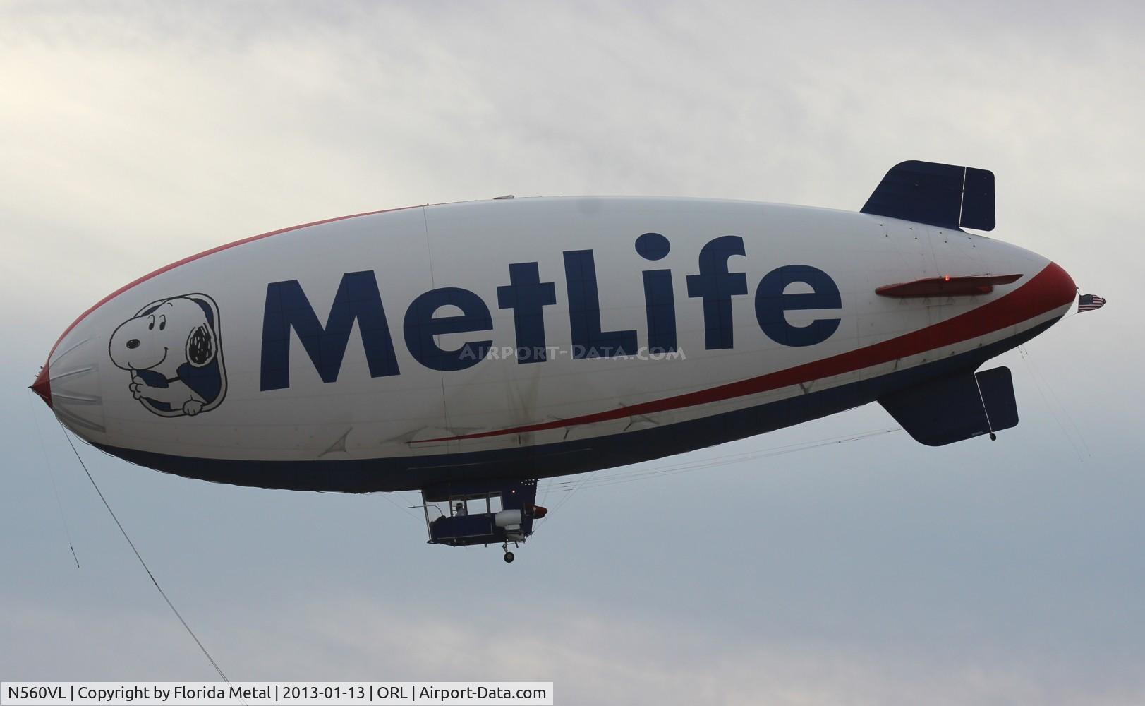 N560VL, 1991 American Blimp Corp A60R C/N 005, Snoopy One