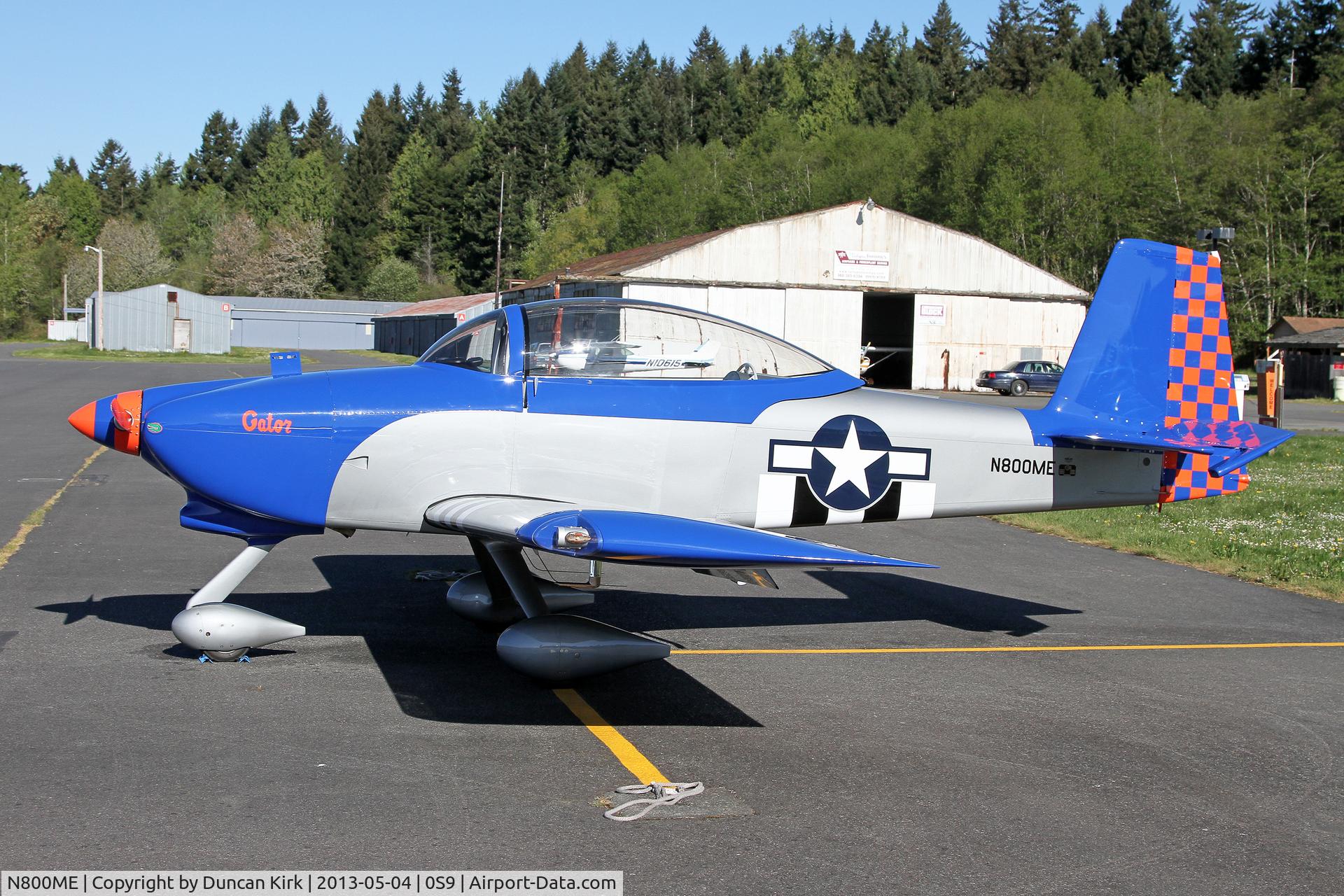 N800ME, 2012 Vans RV-8A C/N 82748, Previous DC-9 registration is given to this RV-8A