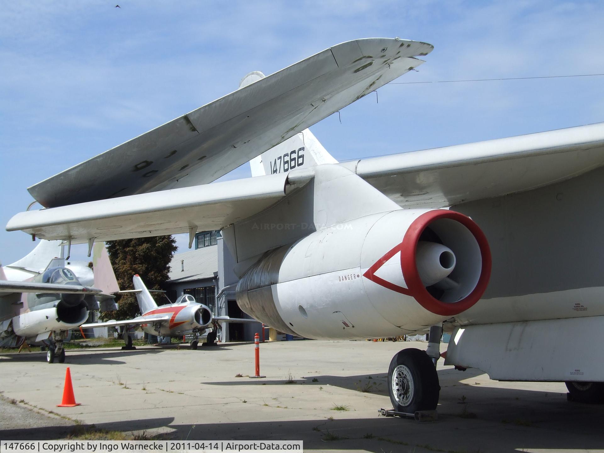 147666, Douglas KA-3B Skywarrior C/N 12430, Douglas KA-3B Skywarrior at the Oakland Aviation Museum, Oakland CA