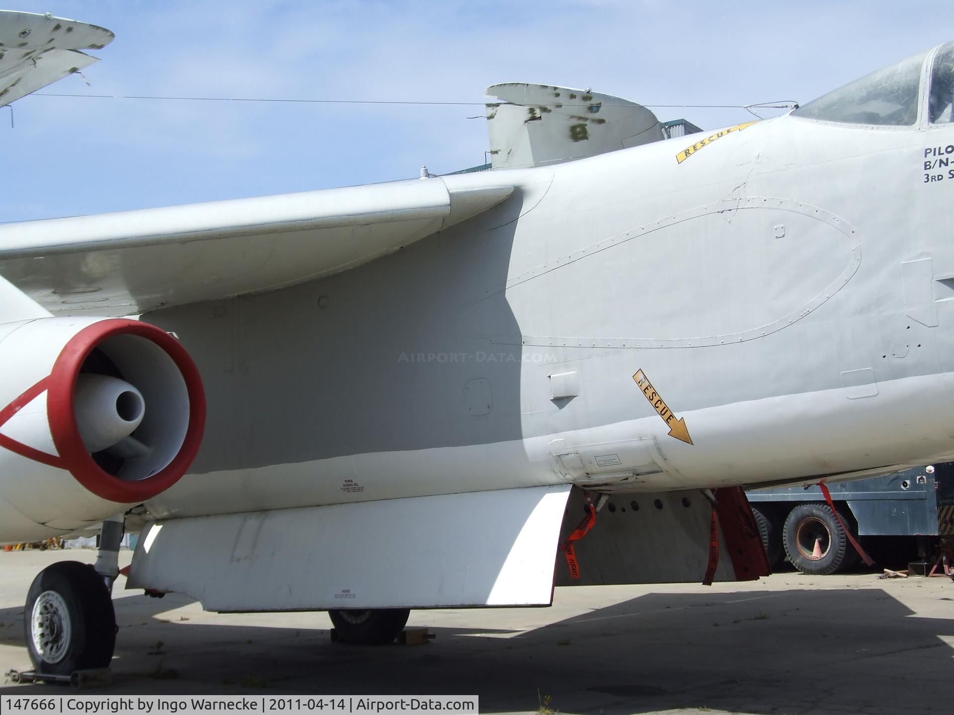 147666, Douglas KA-3B Skywarrior C/N 12430, Douglas KA-3B Skywarrior at the Oakland Aviation Museum, Oakland CA