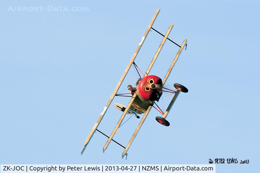 ZK-JOC, Fokker Triplane Replica Scout C/N 143, The Vintage Aviator Ltd., Wellington