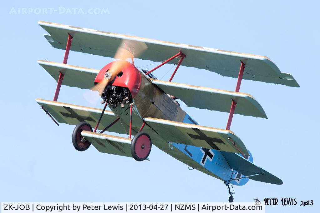 ZK-JOB, Fokker Triplane Replica Scout C/N TCS-1, The Vintage Aviator Ltd., Wellington