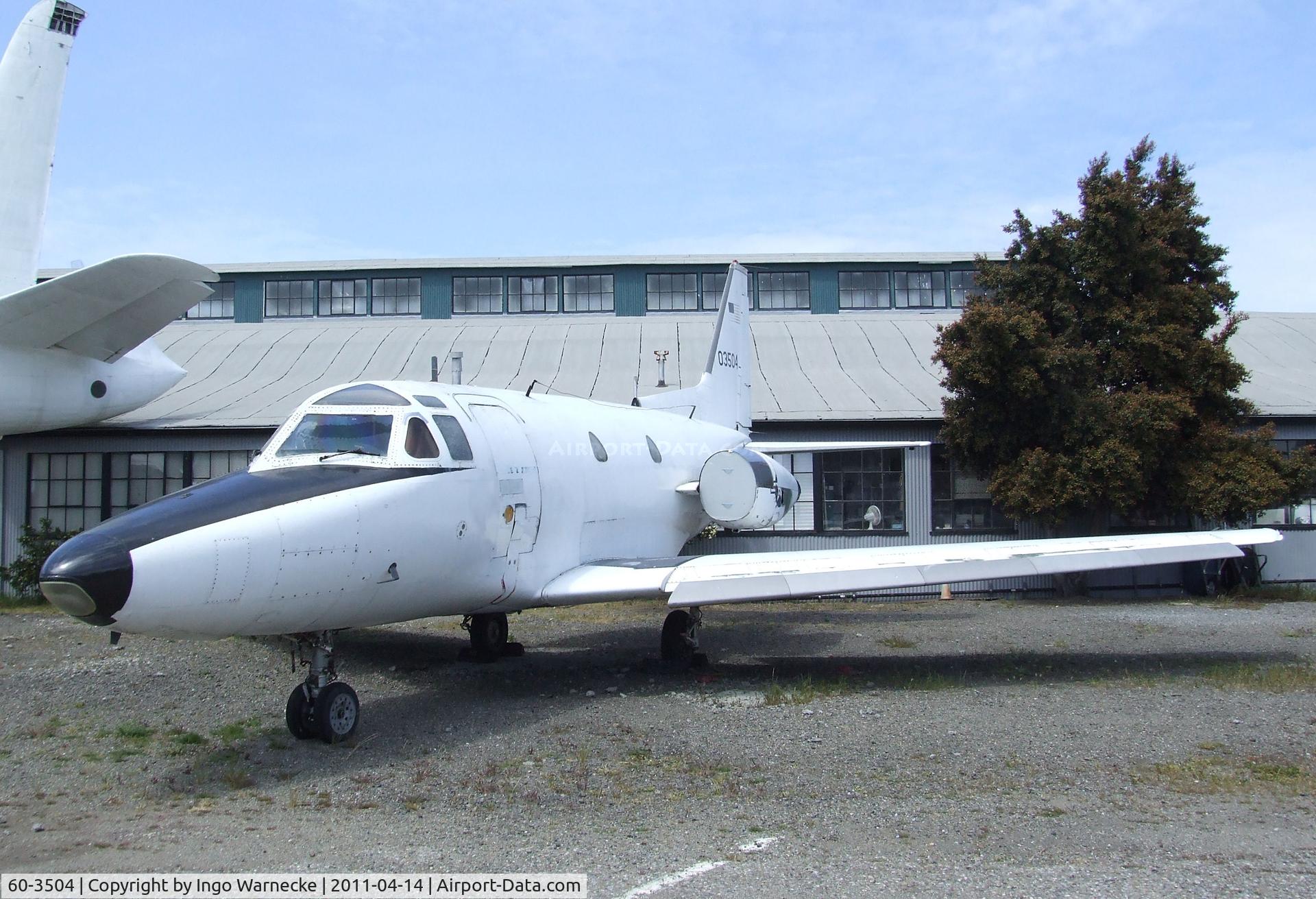 60-3504, 1960 North American CT-39A Sabreliner C/N 265-32, North American CT-39A Sabreliner at the Oakland Aviation Museum, Oakland CA
