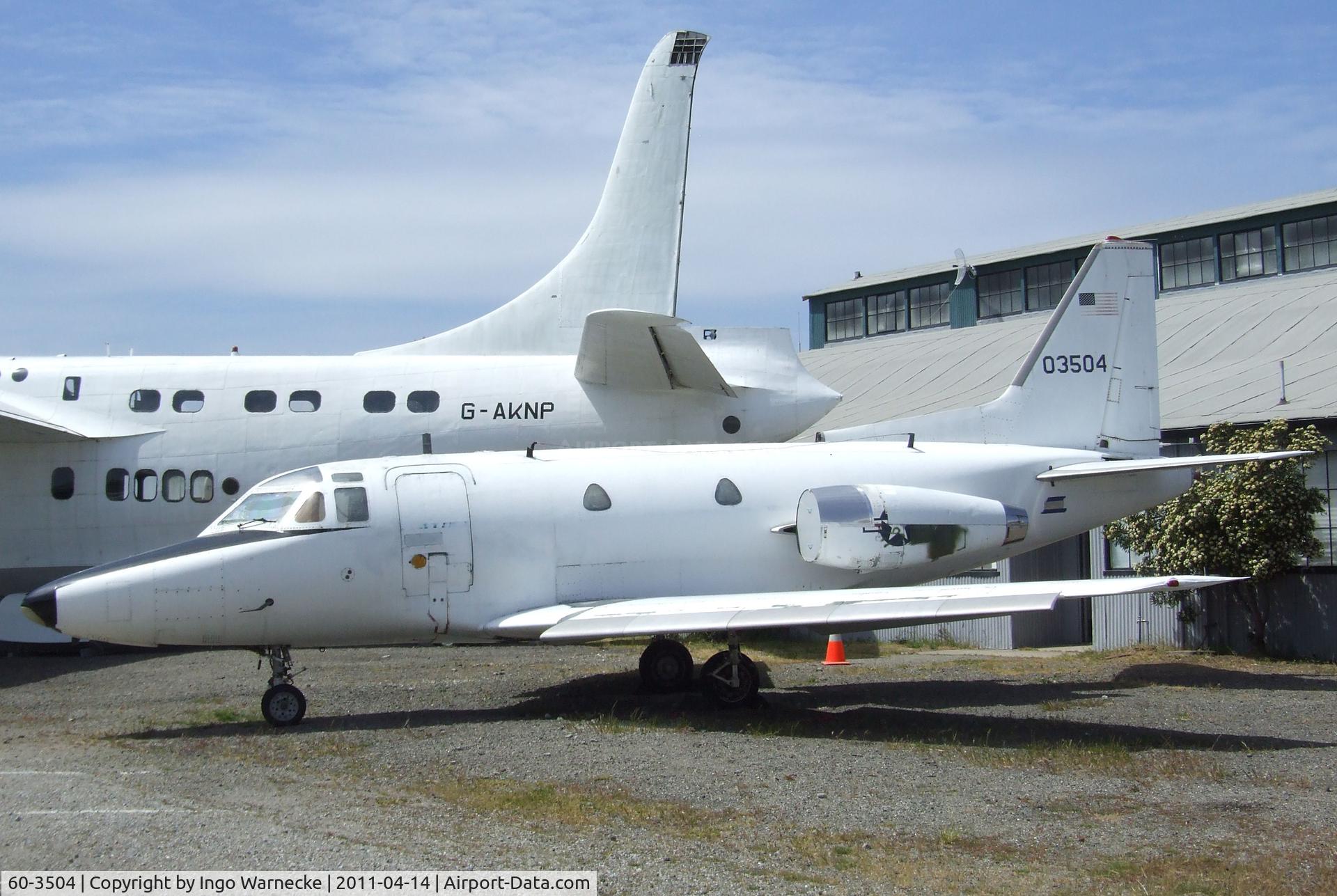 60-3504, 1960 North American CT-39A Sabreliner C/N 265-32, North American CT-39A Sabreliner at the Oakland Aviation Museum, Oakland CA