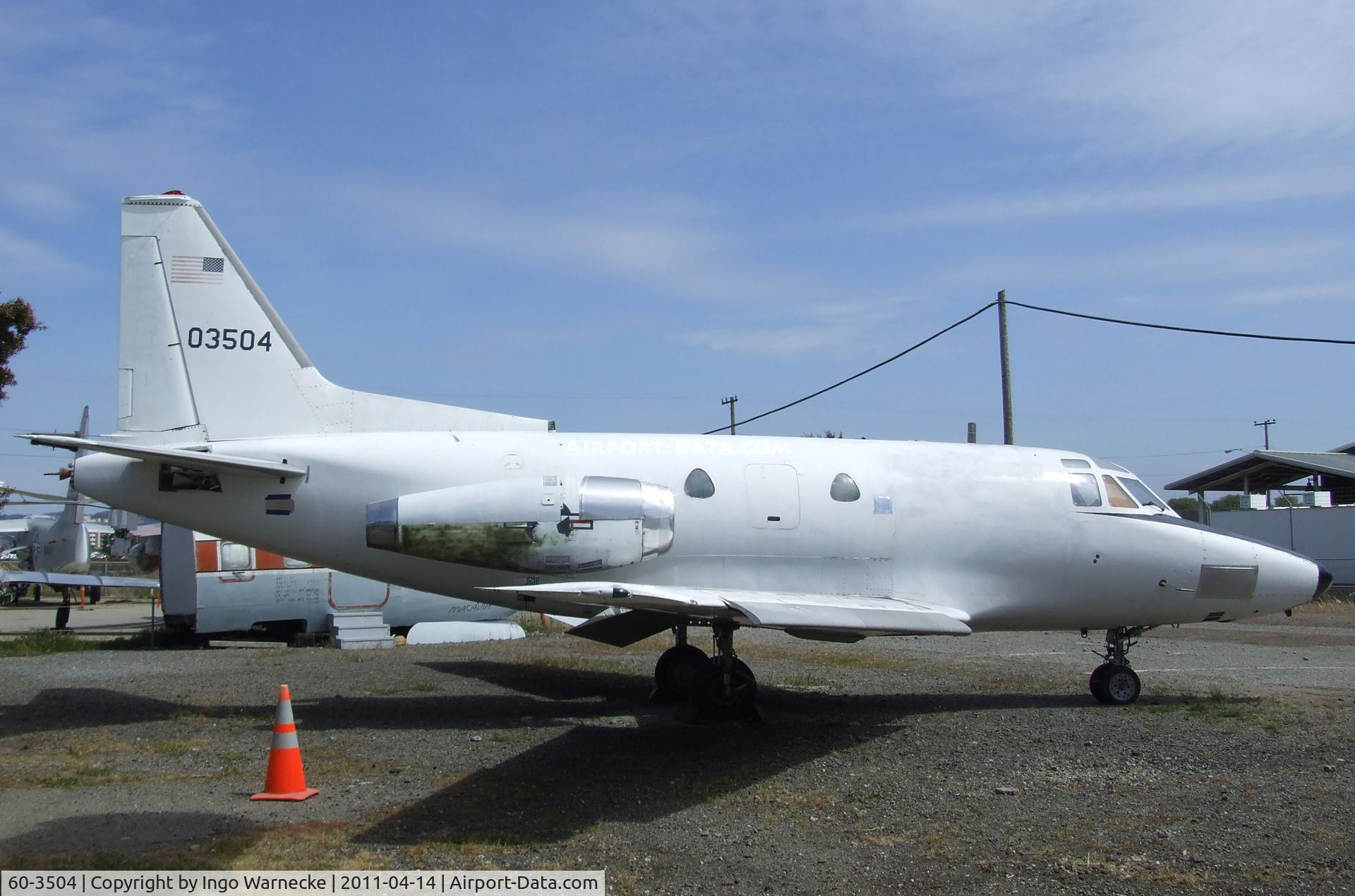 60-3504, 1960 North American CT-39A Sabreliner C/N 265-32, North American CT-39A Sabreliner at the Oakland Aviation Museum, Oakland CA
