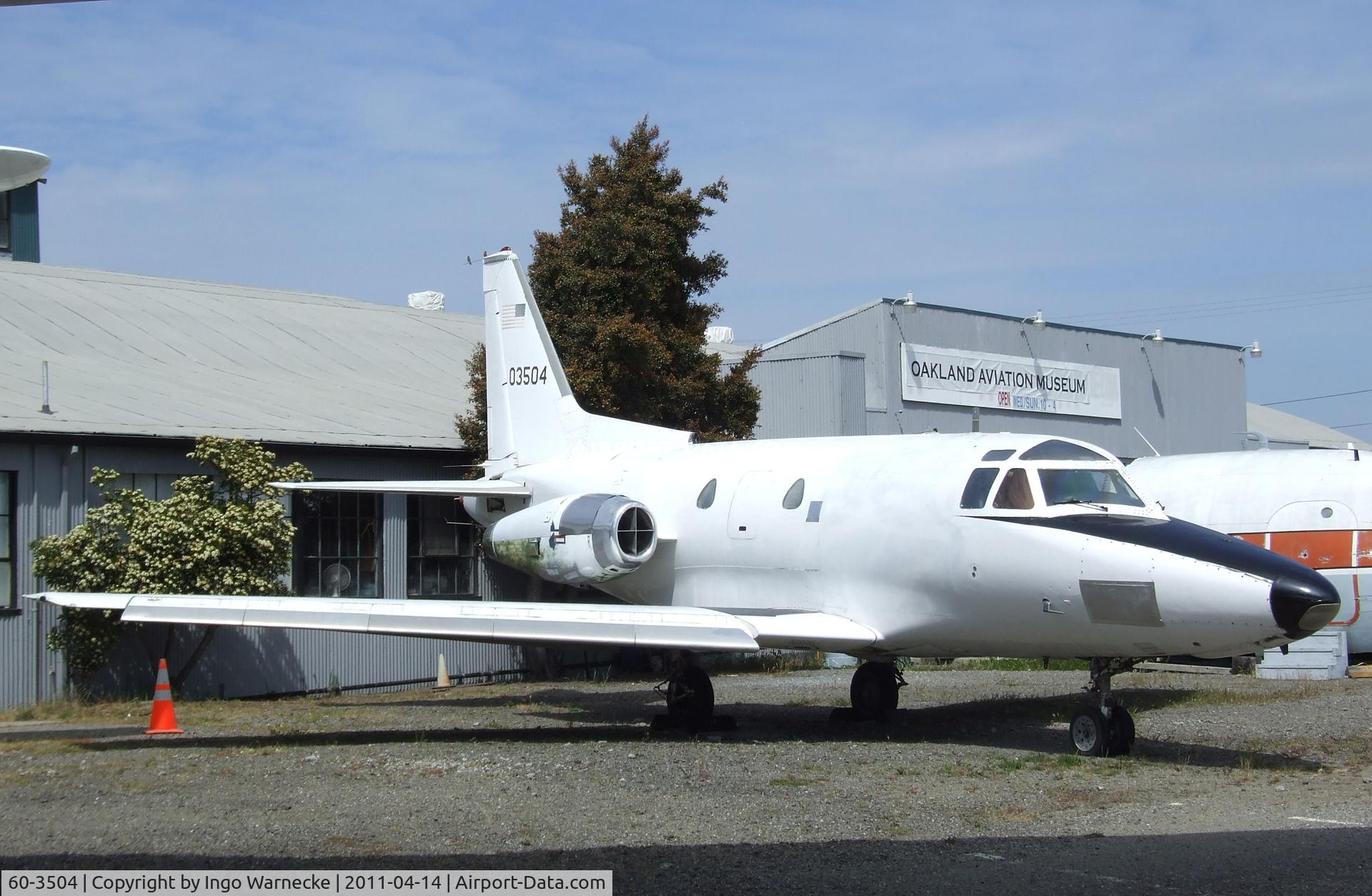60-3504, 1960 North American CT-39A Sabreliner C/N 265-32, North American CT-39A Sabreliner at the Oakland Aviation Museum, Oakland CA