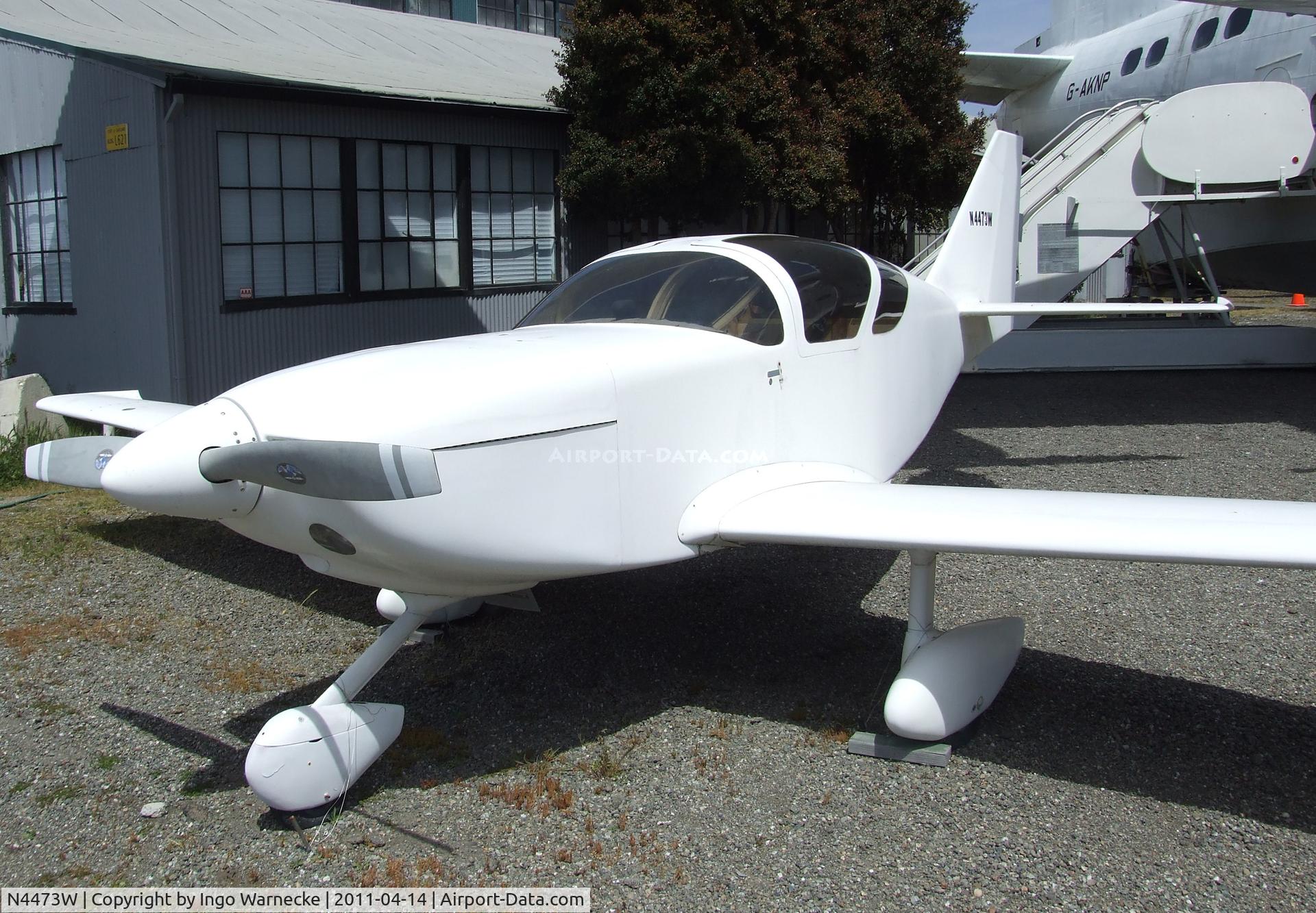 N4473W, 1984 Stoddard-Hamilton Glasair SH-2 C/N 385, Glasair (R I White) Glasair I (SH-2) at the Oakland Aviation Museum, Oakland CA