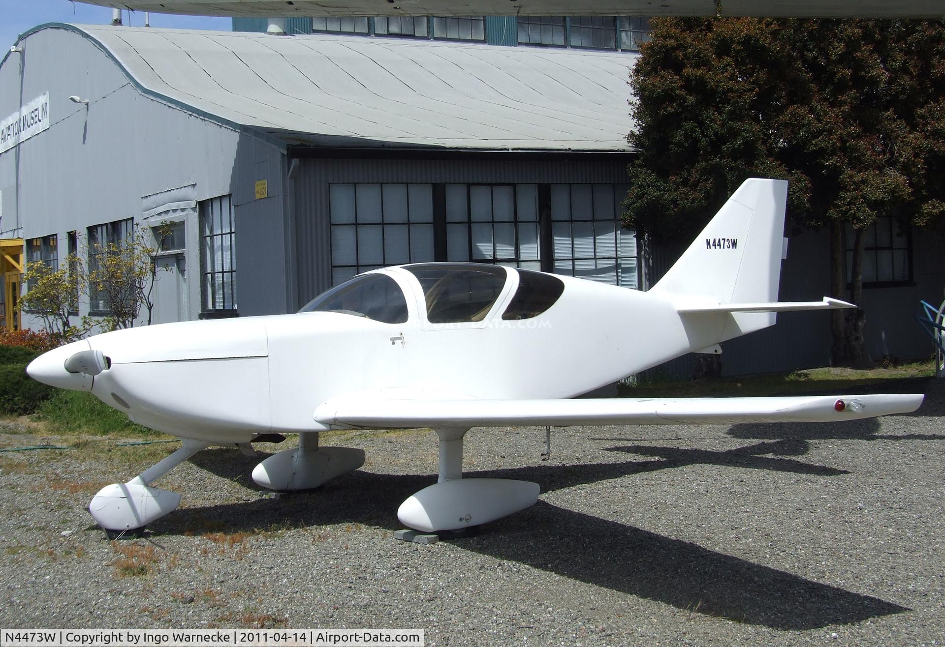 N4473W, 1984 Stoddard-Hamilton Glasair SH-2 C/N 385, Glasair (R I White) Glasair I (SH-2) at the Oakland Aviation Museum, Oakland CA