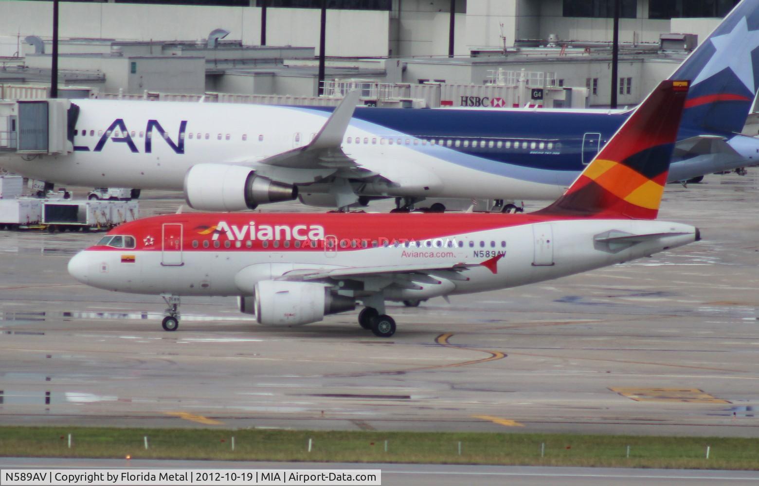 N589AV, 2005 Airbus A318-111 C/N 2575, Avianca A318