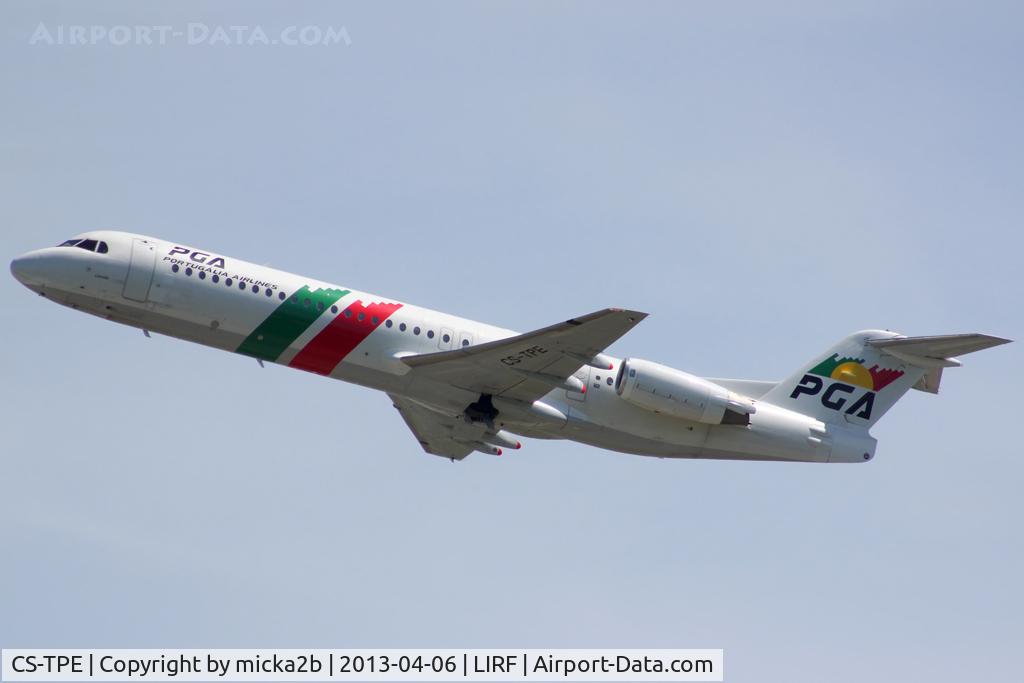 CS-TPE, 1991 Fokker 100 (F-28-0100) C/N 11342, In flight