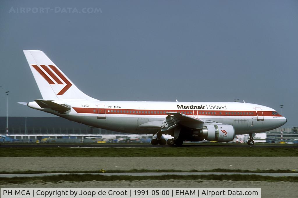 PH-MCA, 1984 Airbus A310-203 C/N 281, at Amsterdam-Schiphol.
