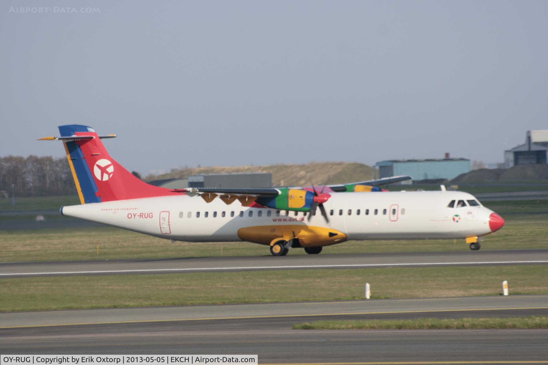 OY-RUG, 1998 ATR 72-202 C/N 509, OY-RUG newly painted in full DAT c/s
