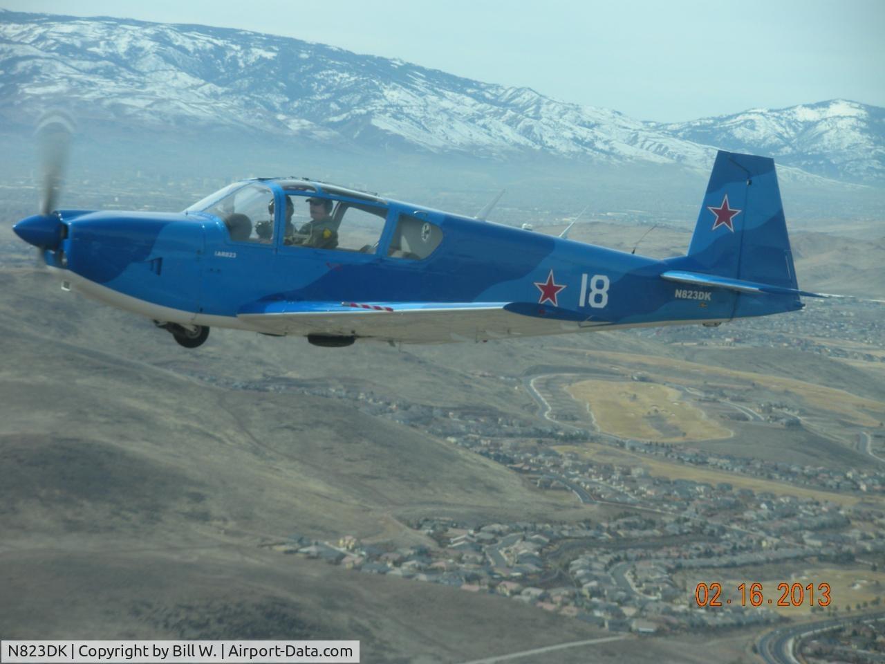 N823DK, 1975 IAR IAR-823 C/N 17, March 2013 over Reno NV area