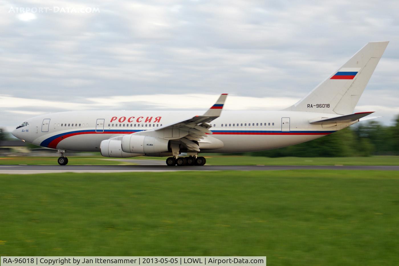 RA-96018, 2007 Ilyushin Il-96-300 C/N 74393202018, RA-96018 @ LOWL