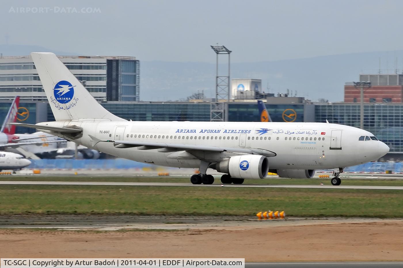 TC-SGC, 1989 Airbus A310-304 C/N 519, ARIANA AFGHAN AIRLINES
