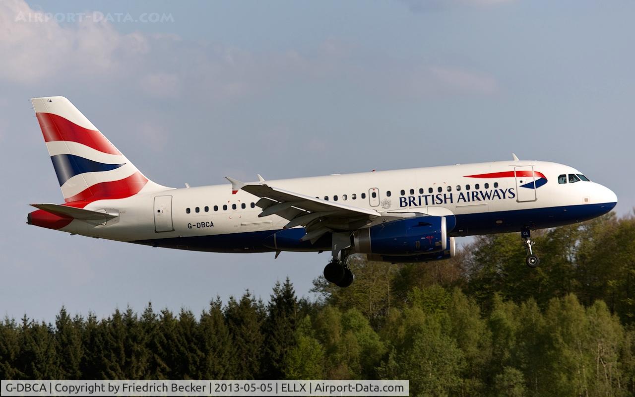 G-DBCA, 2004 Airbus A319-131 C/N 2098, on final RW24