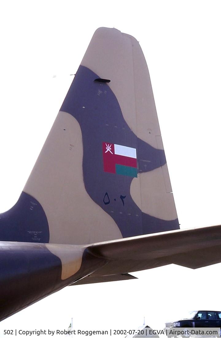 502, 1981 Lockheed C-130H Hercules C/N 4916, 4 Squadron Oman Air Force.