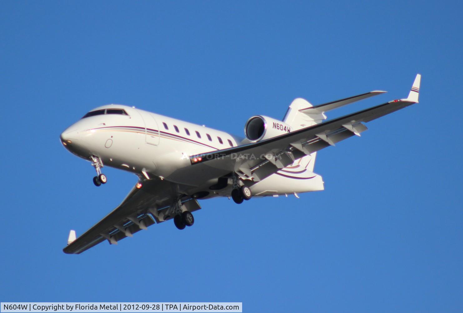 N604W, 1999 Bombardier Challenger 604 (CL-600-2B16) C/N 5421, Challenger 604