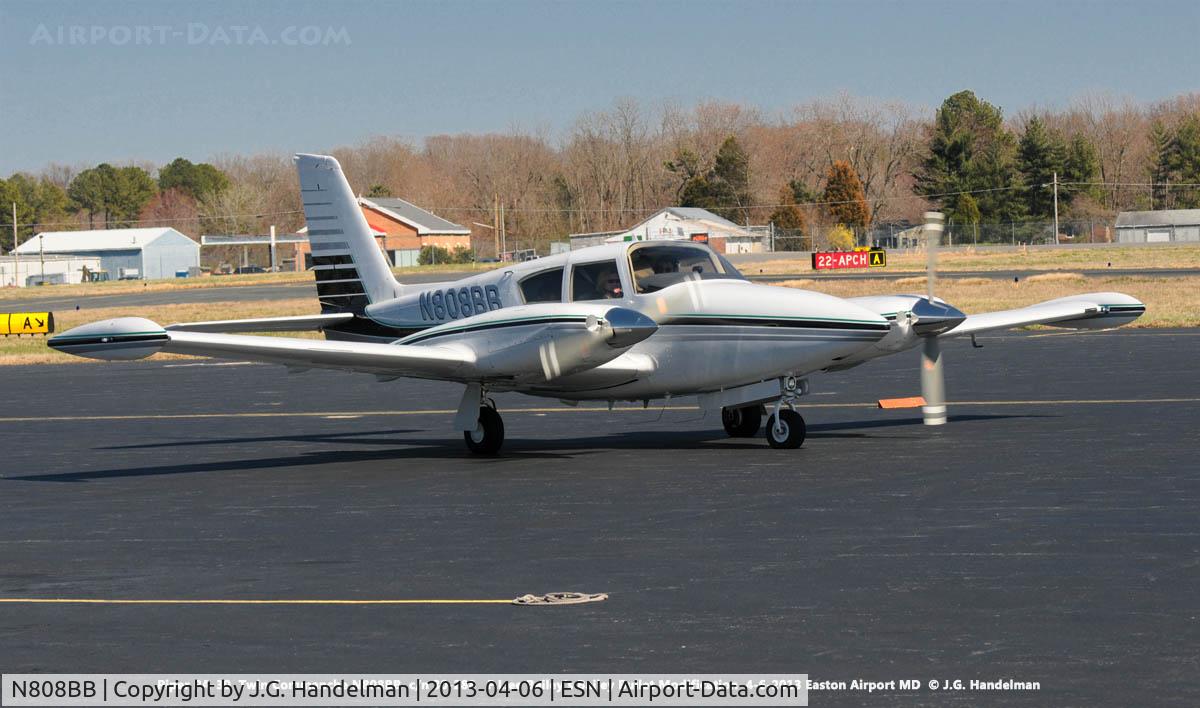 N808BB, 1964 Piper PA-30 Twin Comanche C/N 30-288, At Easton Airport MD.  Bailey Bullet Modification.