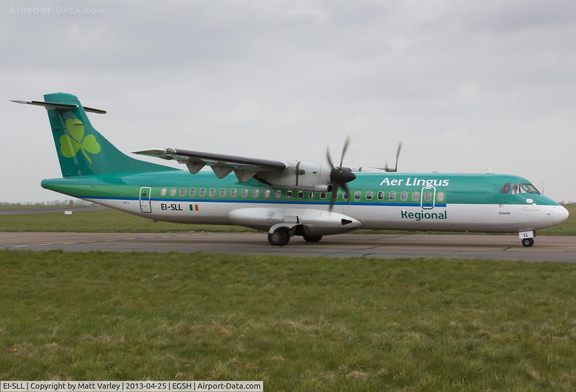 EI-SLL, 1994 ATR 72-212 C/N 387, Arriving for spray.