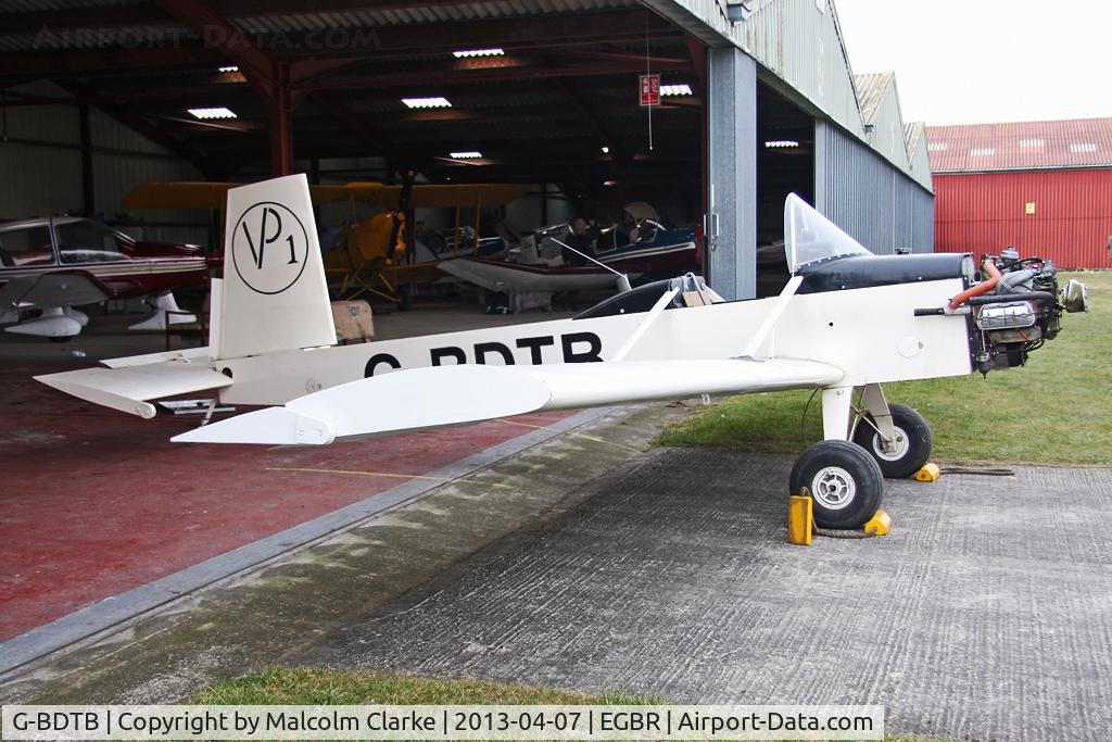 G-BDTB, 1981 Evans VP-1 Series 2 Volksplane C/N PFA 7009, Evans VP-1 Srs 2 at The Real Aeroplane Club's Spring Fly-In, Breighton Airfield, April 2013.