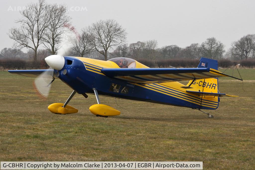 G-CBHR, 1993 Stephens Akro Laser Z200 C/N Q056, Laser Z200 at The Real Aeroplane Club's Spring Fly-In, Breighton Airfield, April 2013.