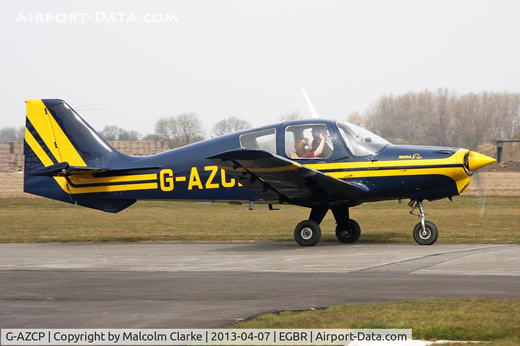 G-AZCP, 1970 Beagle B-121 Pup Series 2 (Pup 150) C/N B121-158, Beagle B-121 Pup 200 at The Real Aeroplane Company's Spring Fly-In, Breighton Airfield, April 2013.