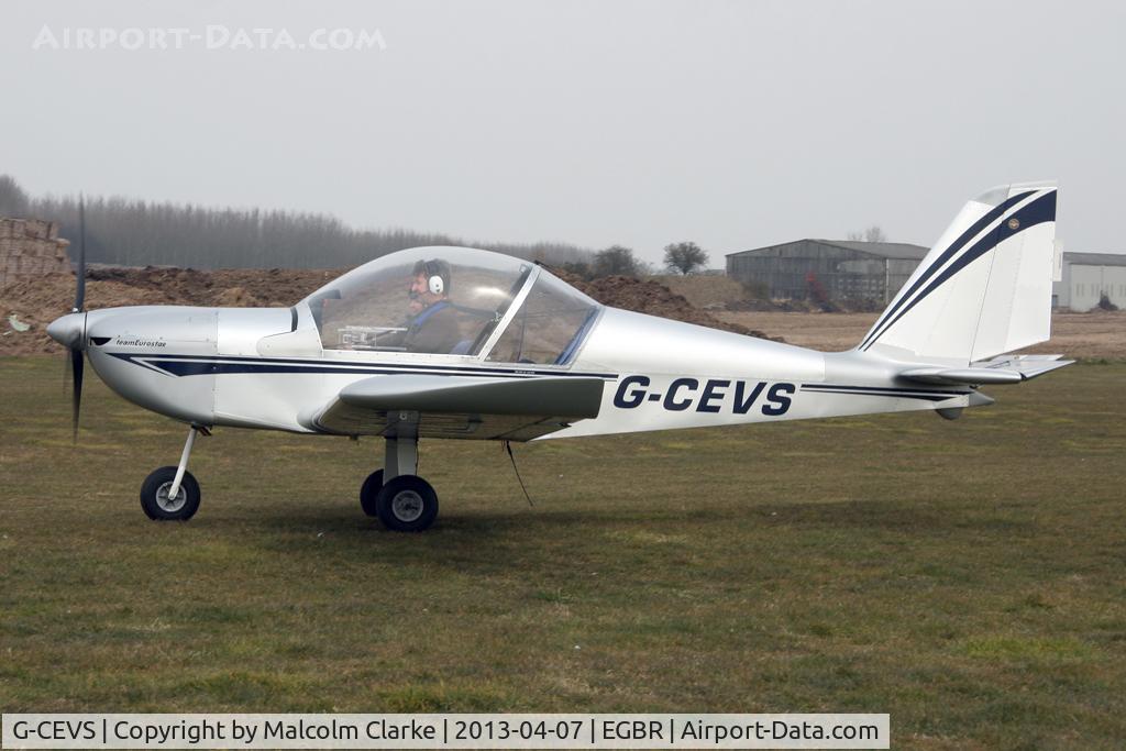 G-CEVS, 2007 Cosmik EV-97 TeamEurostar UK C/N 3102, Cosmik EV-97 Teameurostar UK at The Real Aeroplane Club's Spring Fly-In, Breighton Airfield, April 2013.