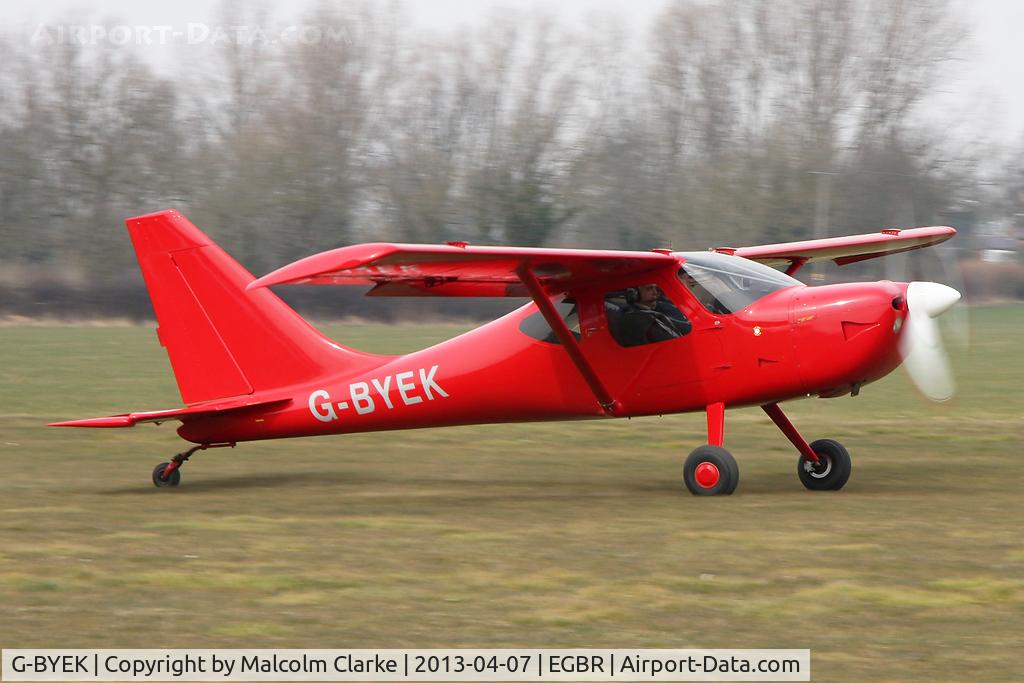 G-BYEK, 2000 Stoddard-Hamilton GlaStar GS-1 C/N PFA 295-13087, Stoddard-Hamilton GlaStar GS-1 at The Real Aeroplane Club's Spring Fly-In, Breighton Airfield, April 2013.