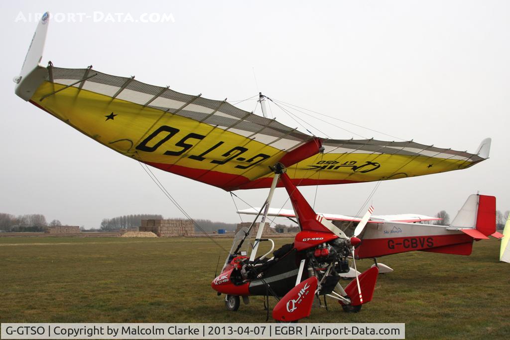 G-GTSO, 2006 Mainair Pegasus Quik GT450 C/N 8164, Mainair Pegasus Quik at The Real Aeroplane Club's Spring Fly-In, Breighton Airfield, April 2013.