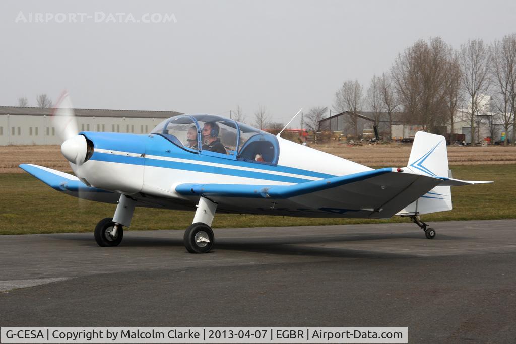 G-CESA, 2009 Jodel DR-1050 Ambassadeur C/N PFA 304-13753, Jodel DR1050 at The Real Aeroplane Club's Spring Fly-In, Breighton Airfield, April 2013.