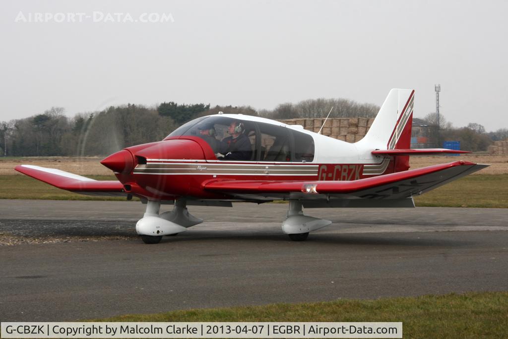 G-CBZK, 2002 Robin DR-400-180 Regent Regent C/N 2543, Robin DR-400-180 Regent at The Real Aeroplane Club's Spring Fly-In, Breighton Airfield, April 2013.
