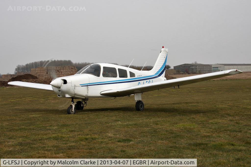 G-LFSJ, 1979 Piper PA-28-161 Cherokee Warrior II C/N 28-7916536, Piper PA-28-161 at The Real Aeroplane Club's Spring Fly-In, Breighton Airfield, April 2013.
