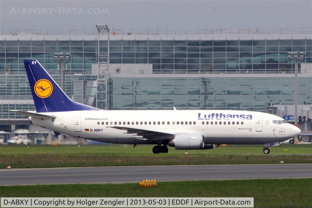 D-ABXY, 1989 Boeing 737-330 C/N 24563, One of Lufthansa´s old girls on taxi to parking position...