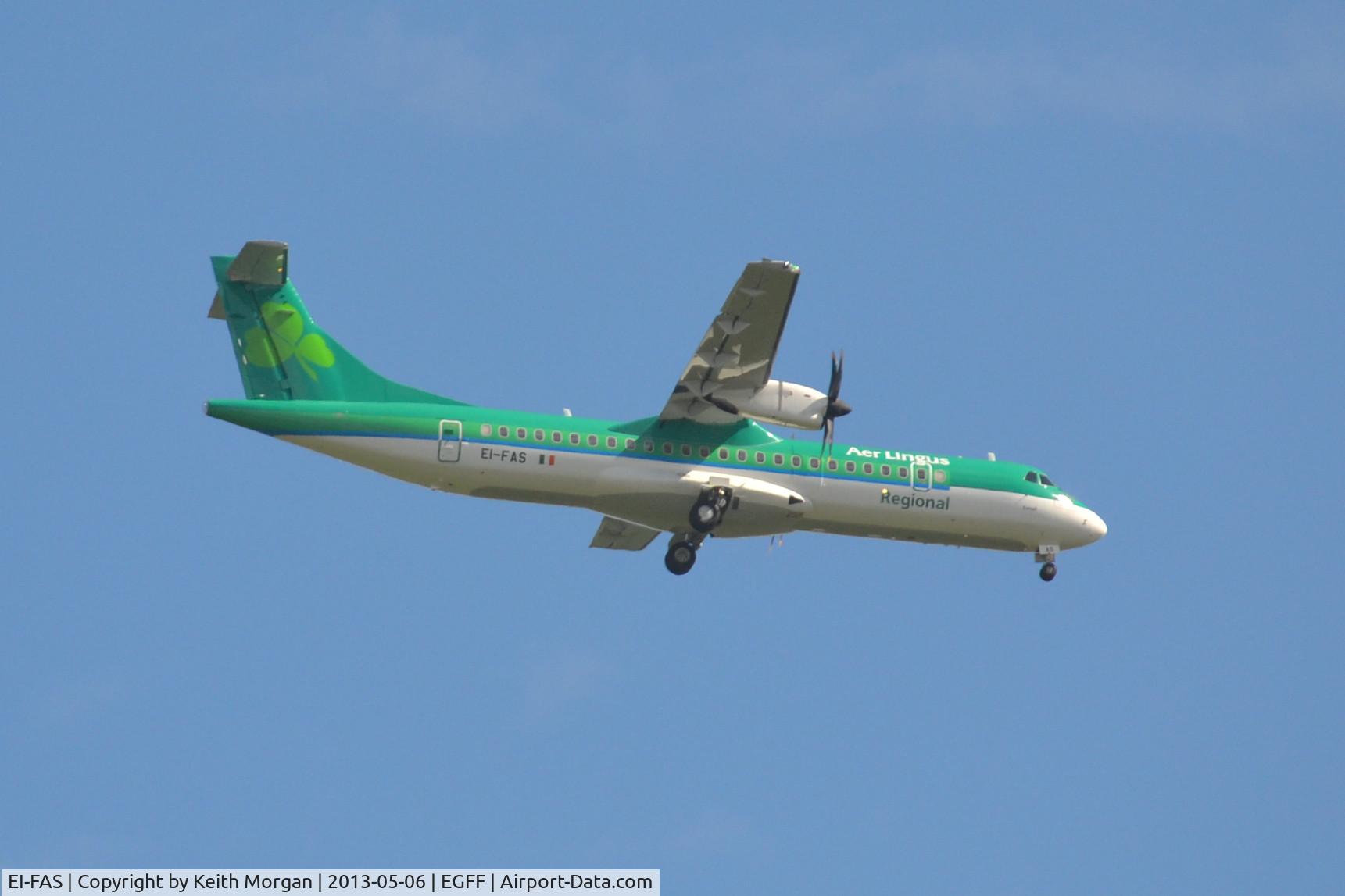 EI-FAS, 2013 ATR 72-600 (72-212A) C/N 1083, First Visit to Cardiff Airport