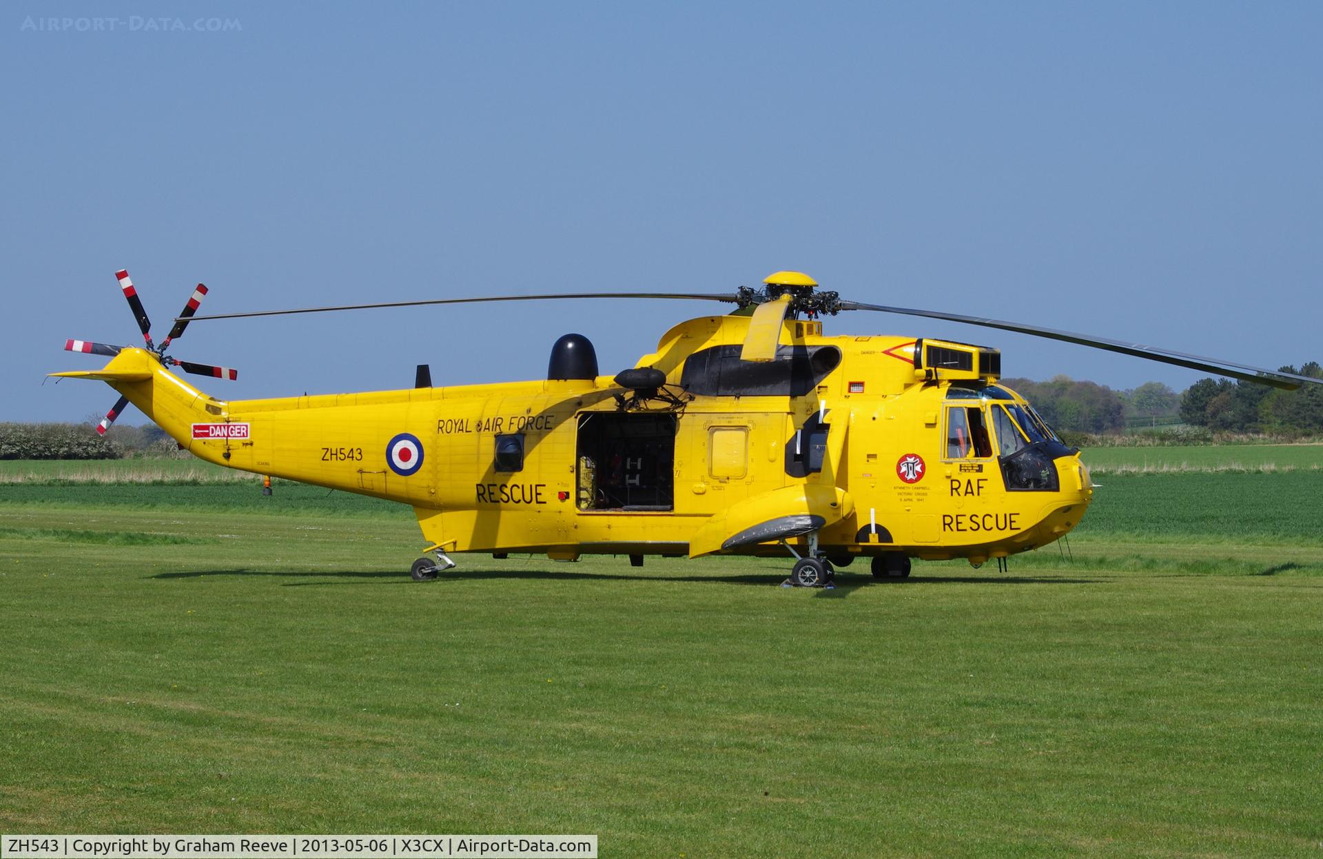ZH543, Westland Sea King HAR.3A C/N WA1009, An unusual visitor to Northrepps.