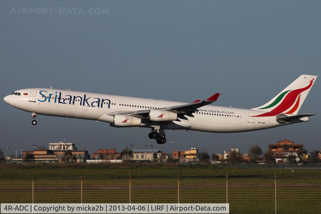4R-ADC, Airbus A340-311 C/N 034, Landing. Scrap in June 2015