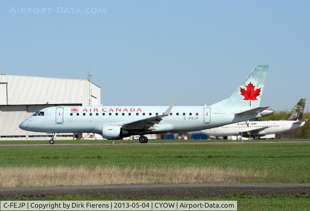 C-FEJP, 2005 Embraer 175SU (ERJ-170-200SU) C/N 17000096, Leaving Ottawa from rwy 25