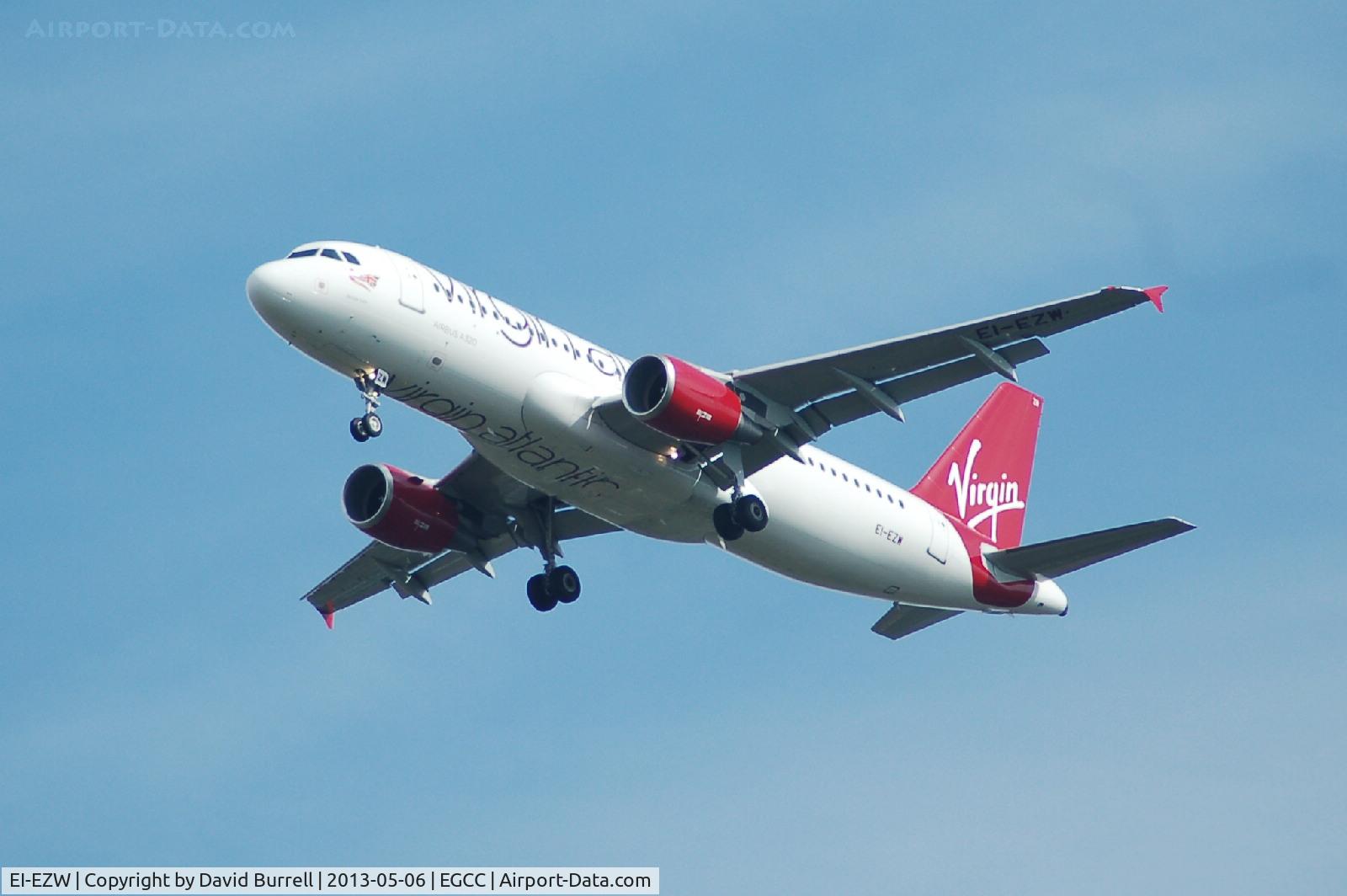 EI-EZW, 2003 Airbus A320-214 C/N 1983, Virgin Atlantic Airbus A320-214 on approach to Manchester Airport.