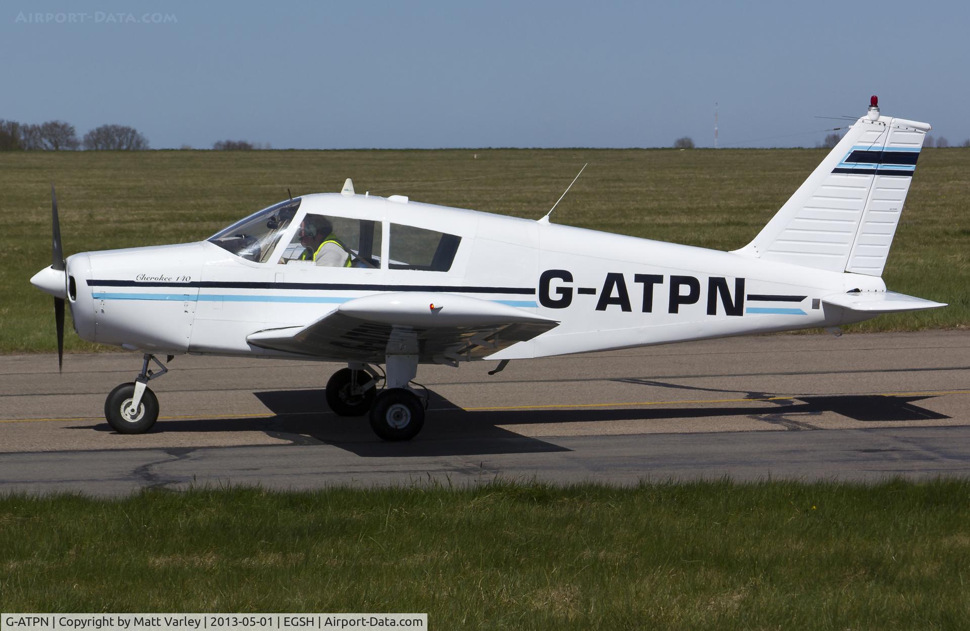 G-ATPN, 1966 Piper PA-28-140 Cherokee C/N 28-21899, Arriving at SaxonAir.
