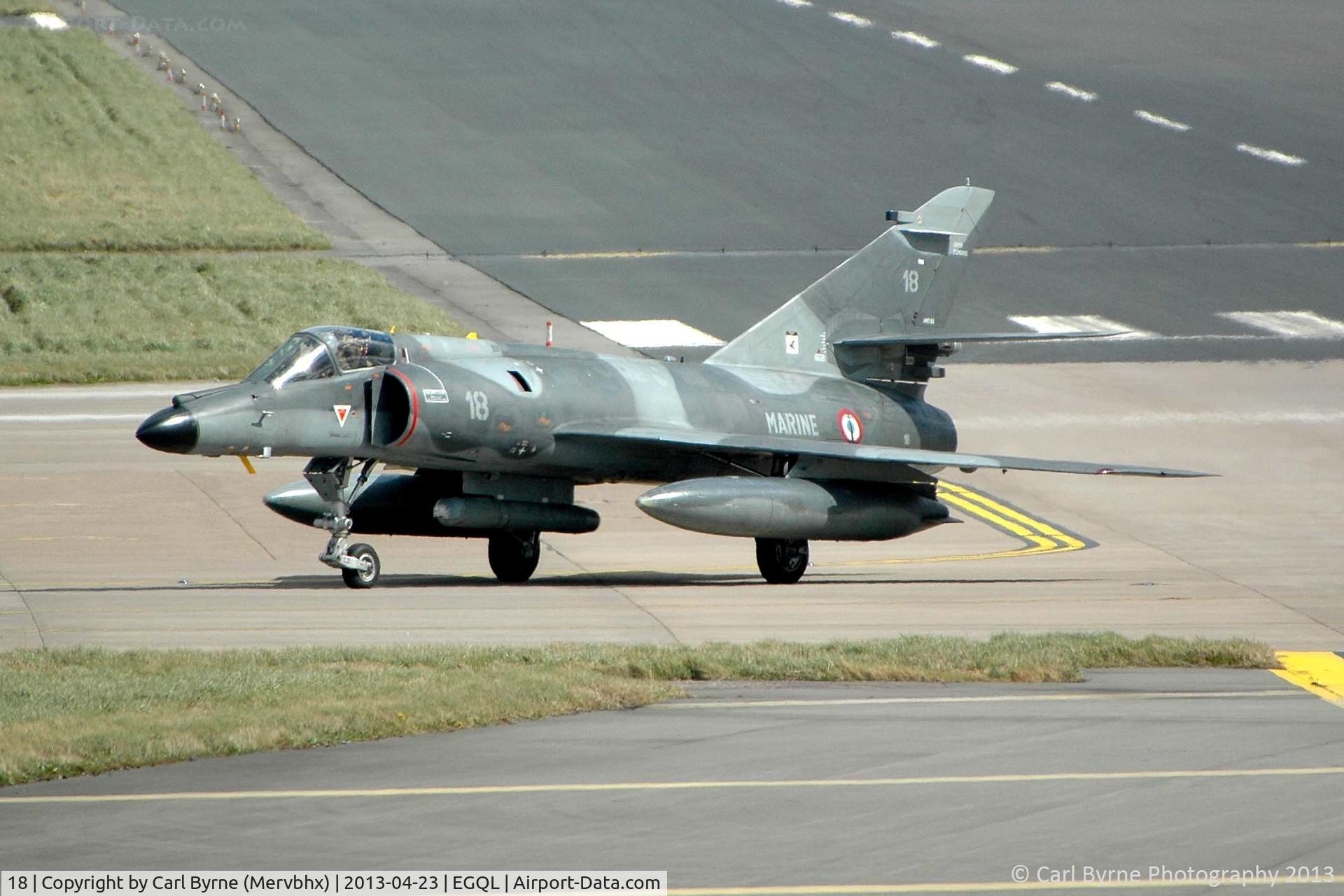 18, Dassault Super Etendard C/N 18, Operating as part of the Joint Warrior exercise.