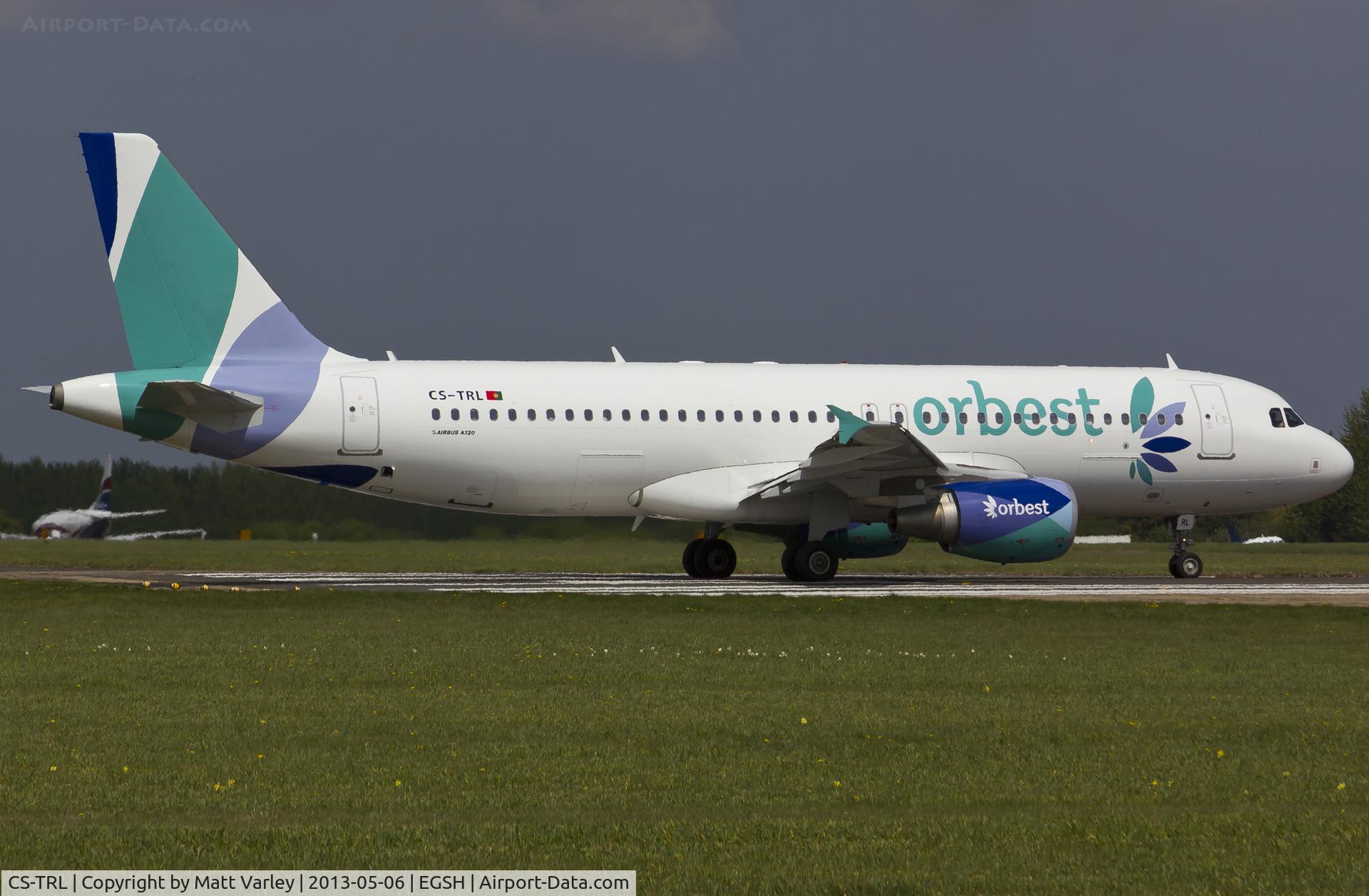 CS-TRL, 2008 Airbus A320-214 C/N 3758, Departing EGSH.