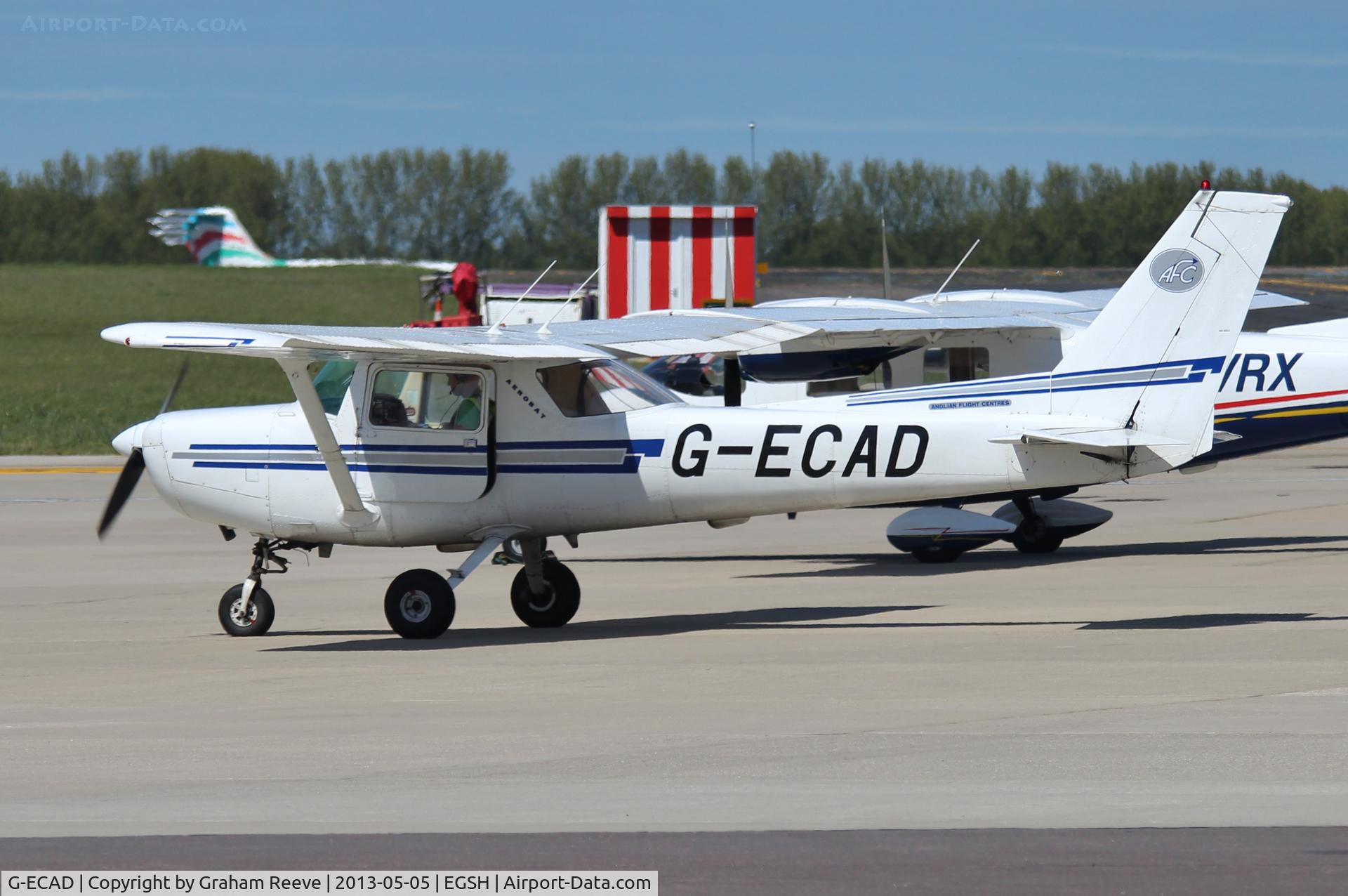 G-ECAD, 1980 Reims FA152 Aerobat C/N 0369, About to depart.