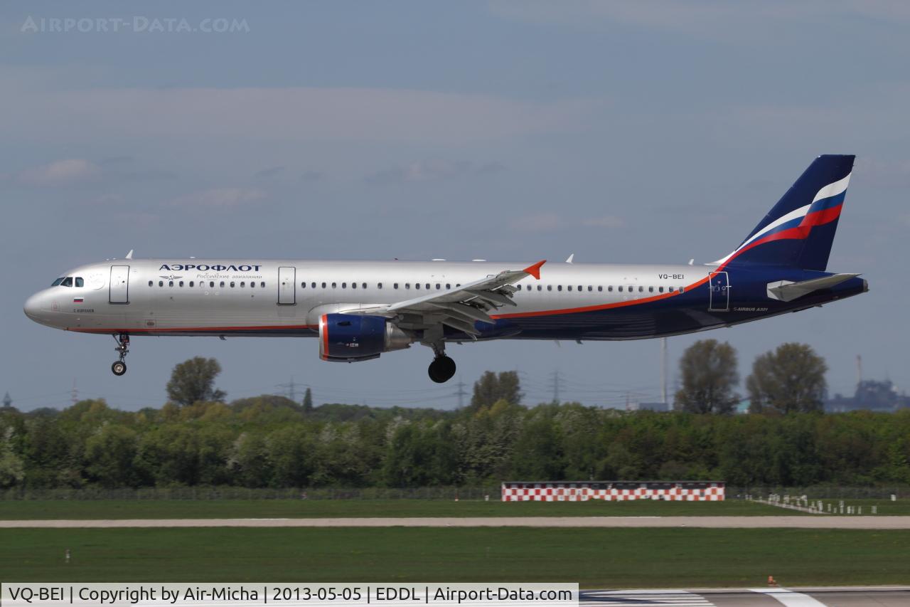 VQ-BEI, 2009 Airbus A321-211 C/N 4148, Aeroflot, Airbus A321-211, CN:4148, Aircraft Name: S. Korolev