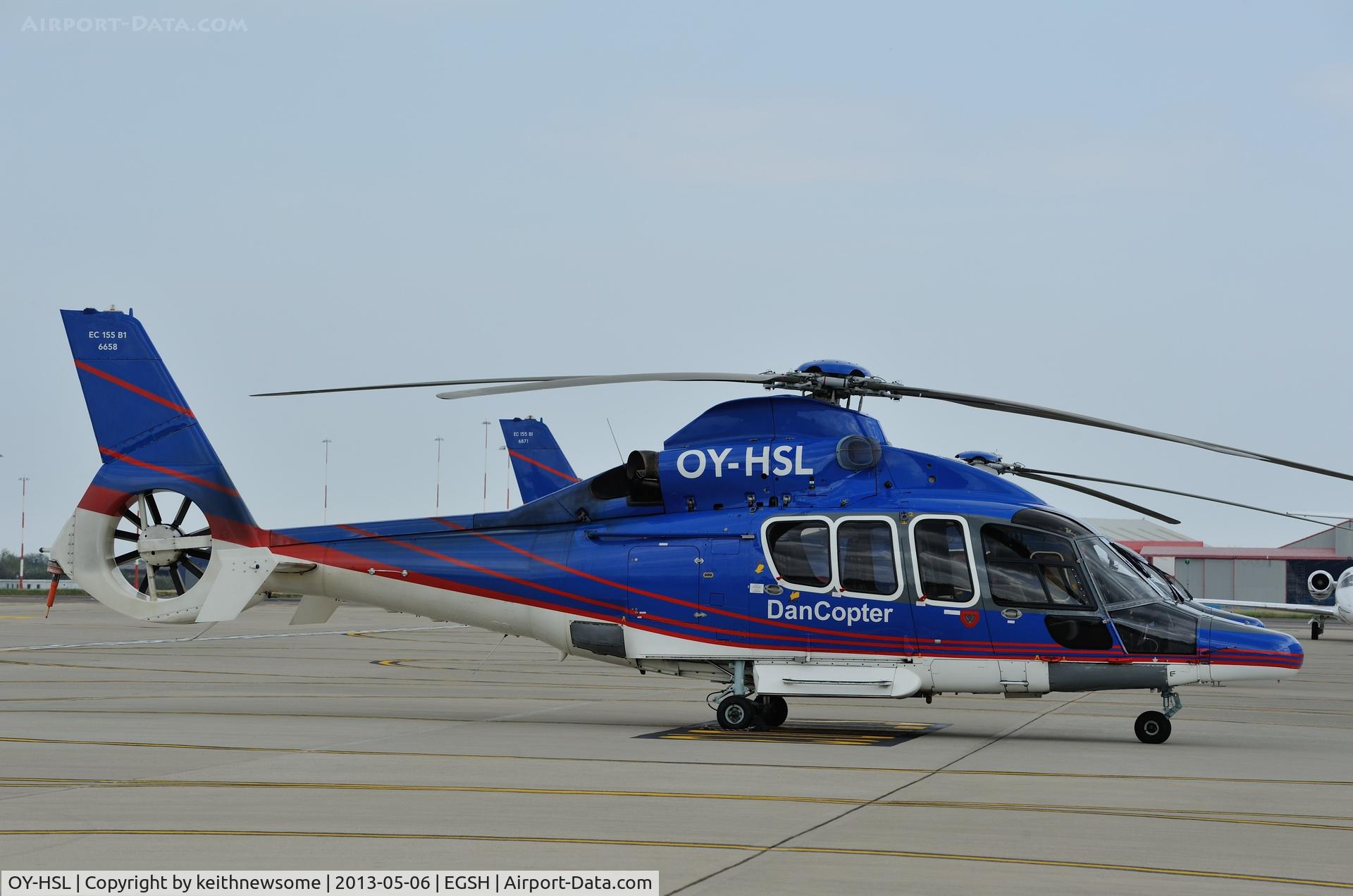 OY-HSL, 2003 Eurocopter EC-155B-1 C/N 6658, Sitting pretty, but dirty !