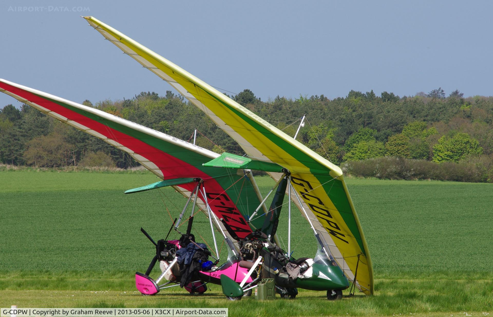G-CDPW, 2005 P&M Aviation Pegasus Quantum 15-912 C/N 8138, Parked at Northrepps.