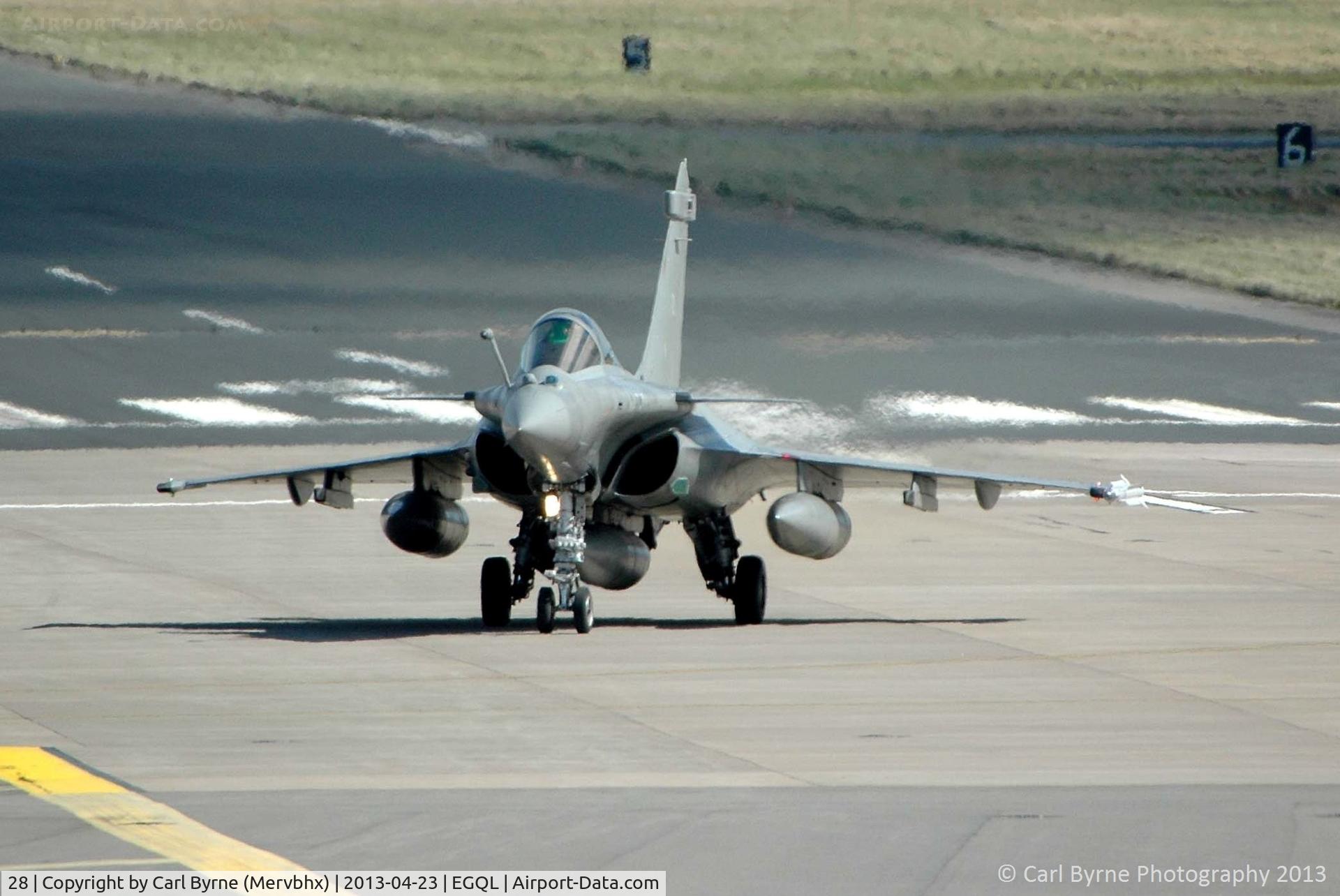 28, Dassault Rafale M C/N 28, Operating as part of the Joint Warrior exercise.