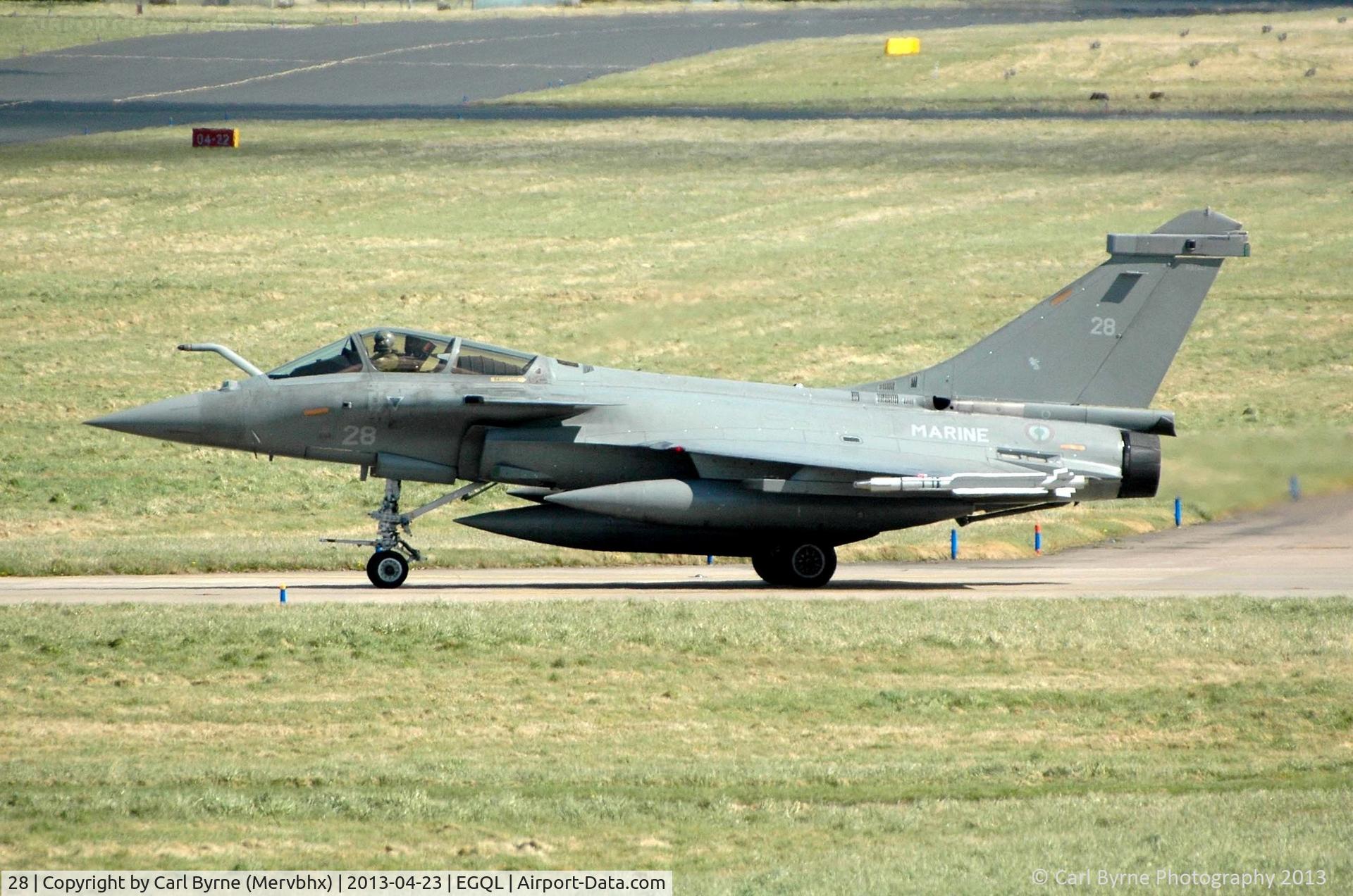 28, Dassault Rafale M C/N 28, Operating as part of the Joint Warrior exercise.
