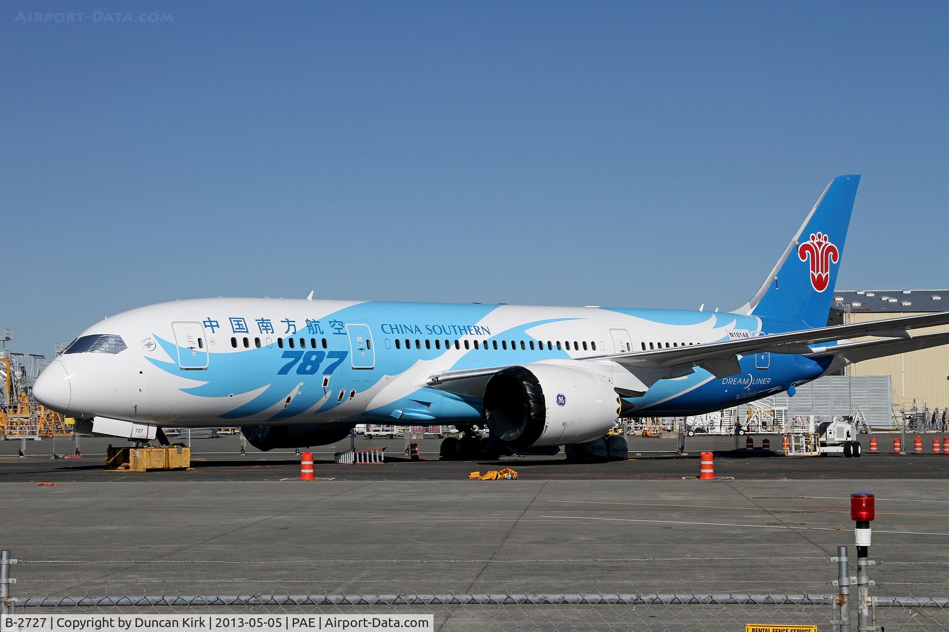 B-2727, 2012 Boeing 787-8 Dreamliner C/N 34925, In storage wearing registration N1014X